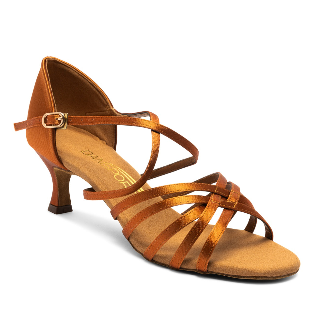 IDS Dansport Basics, L3007, Tan Satin, 2" & 2.5” Heel