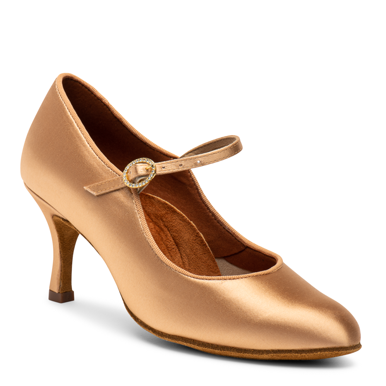 brown satin dress shoes Brown Satin Lace-up Ballet Dance Shoes