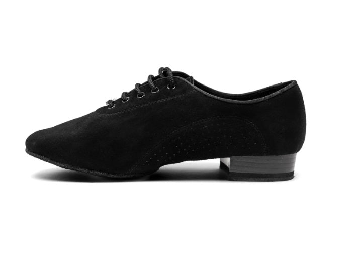 Pivot Dance, Lukas, Black Suede, Split-Sole, 1" Heel