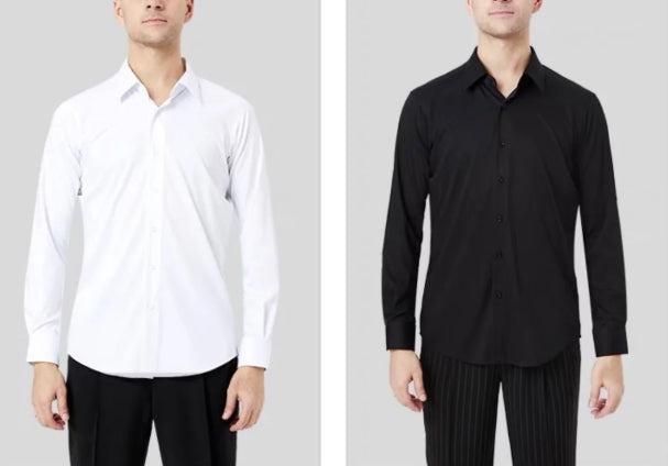 Men's Loose Fit Standard Ballroom Shirt by NY Fashion