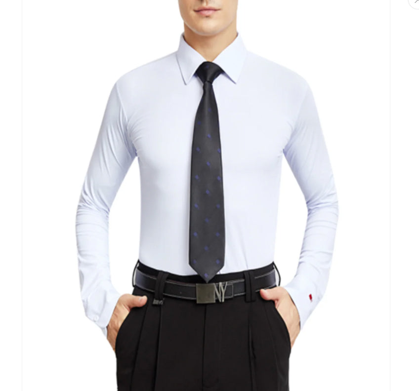 Men's Relaxed Fit Standard Ballroom Shirt by NY Fashion