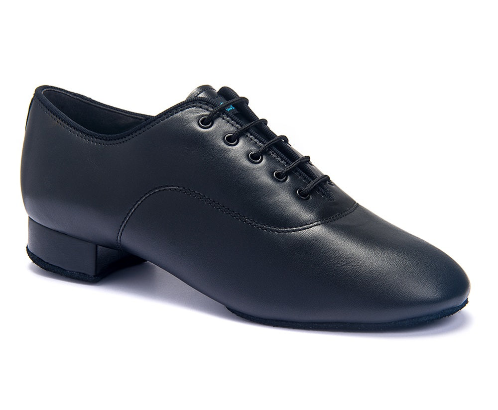 International Dance Shoes, Contra, Black Leather, 1” Heel 6 UK / 1