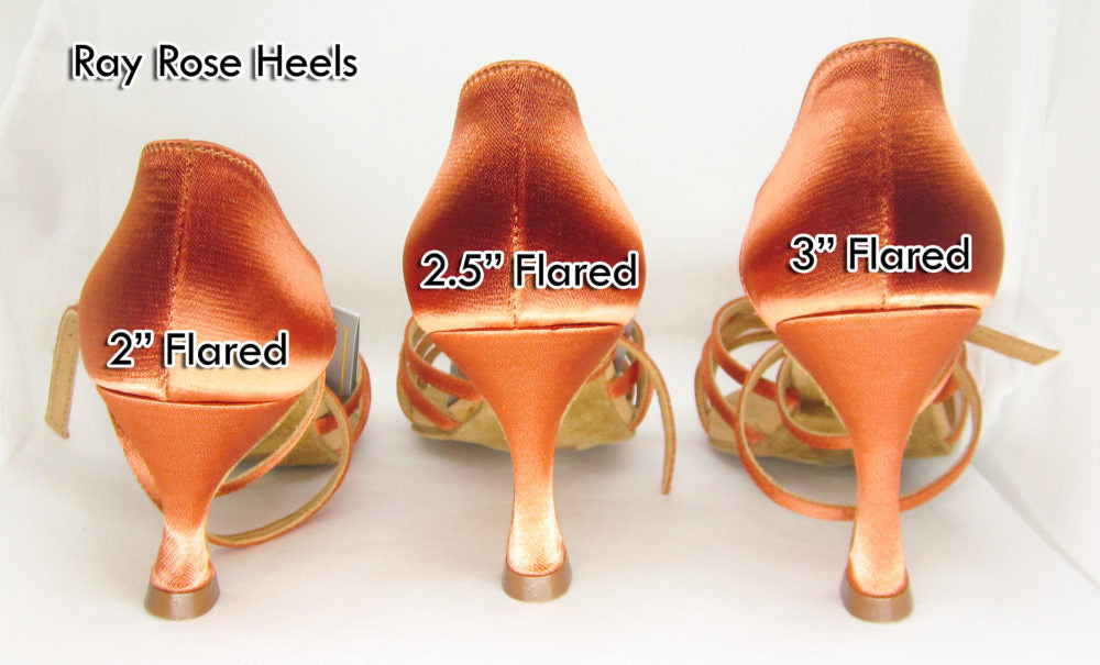 orange copper satin shoes